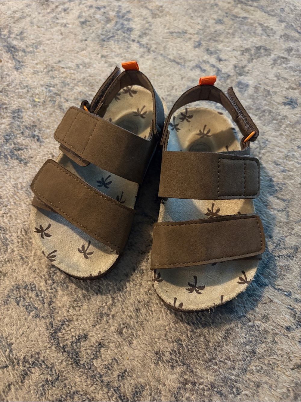 Toddler Brown Adjustable Strap Sandals